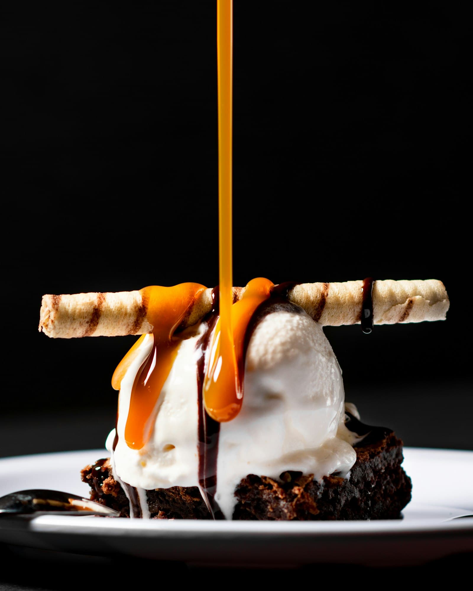 Warm chocolate pudding